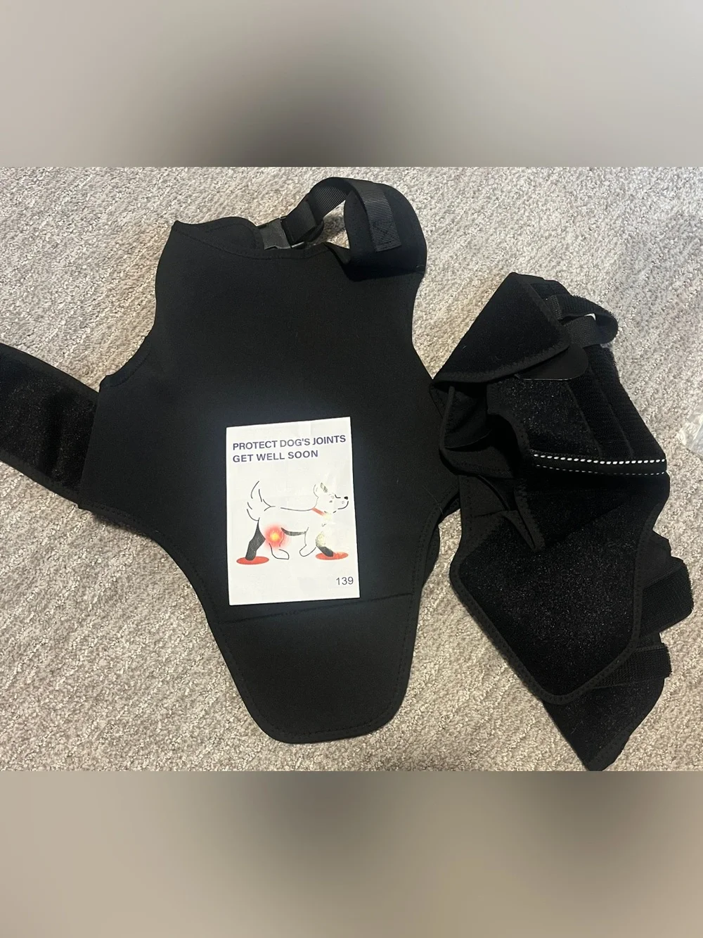 Dog Knee Brace For Torn Acl Hind Leg, 4 Stabilizers Dog Leg Brace L. 2039/DC-1